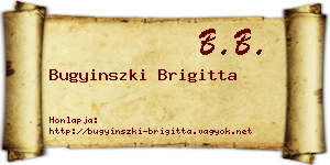 Bugyinszki Brigitta névjegykártya