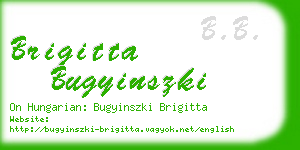 brigitta bugyinszki business card